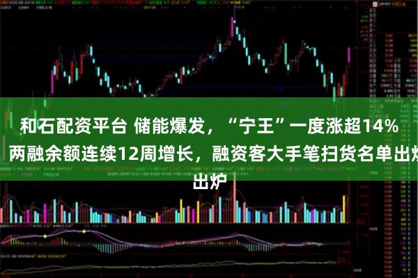 和石配资平台 储能爆发，“宁王”一度涨超14%！两融余额连续12周增长，融资客大手笔扫货名单出炉